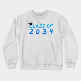 class of 2034 Blue Crewneck Sweatshirt